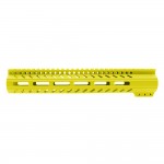 AR-15 M-LOK  Super Slim Free Float Handguard - Cerakote Lemon Zest (OPTIONS AVAILABLE)